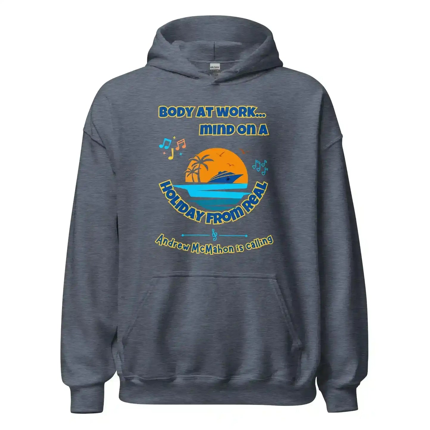 Body At Work Mind On A Holiday From Real Cruise Andrew McMahon Inspired Hoodie - Cady Creations