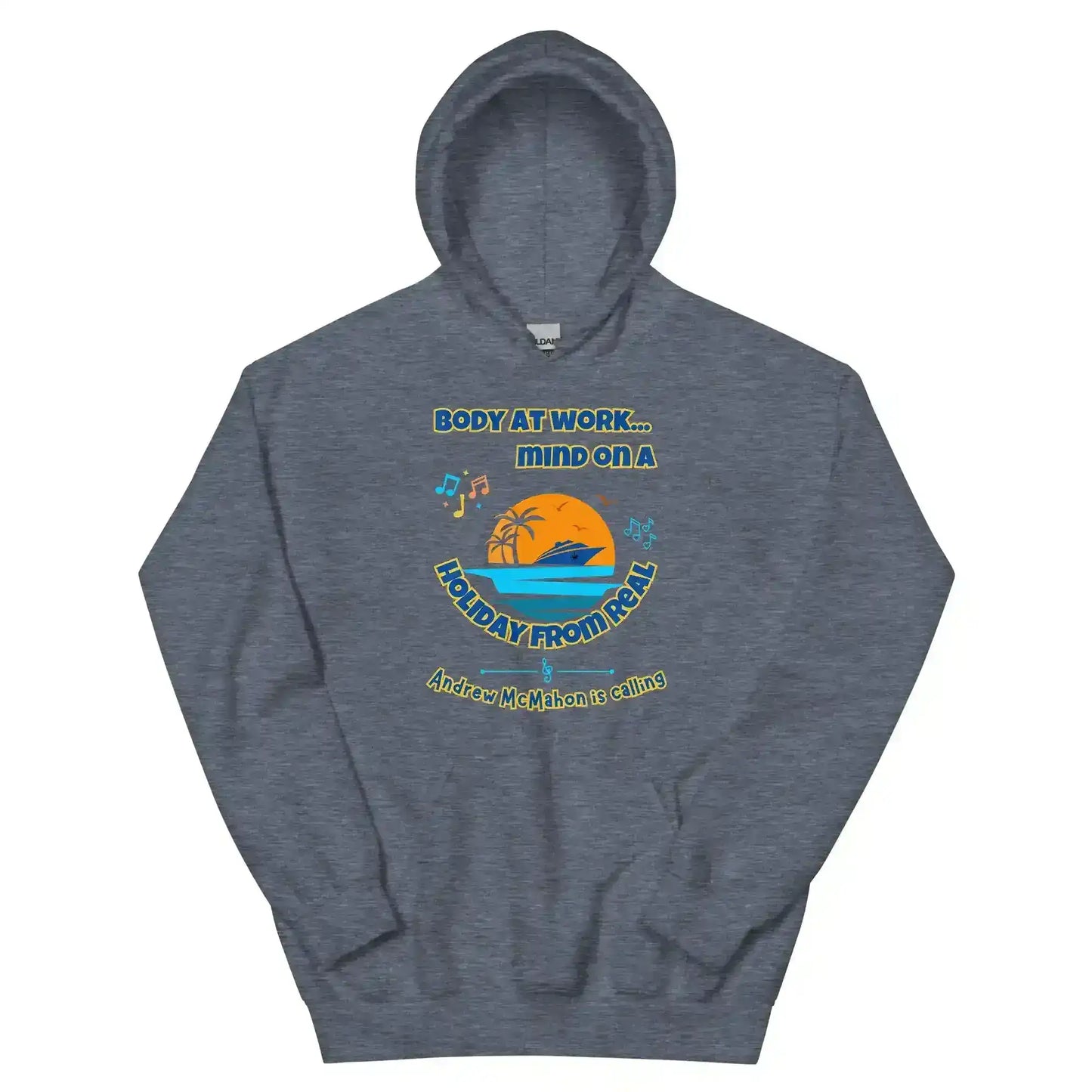 Body At Work Mind On A Holiday From Real Cruise Andrew McMahon Inspired Hoodie - Cady Creations