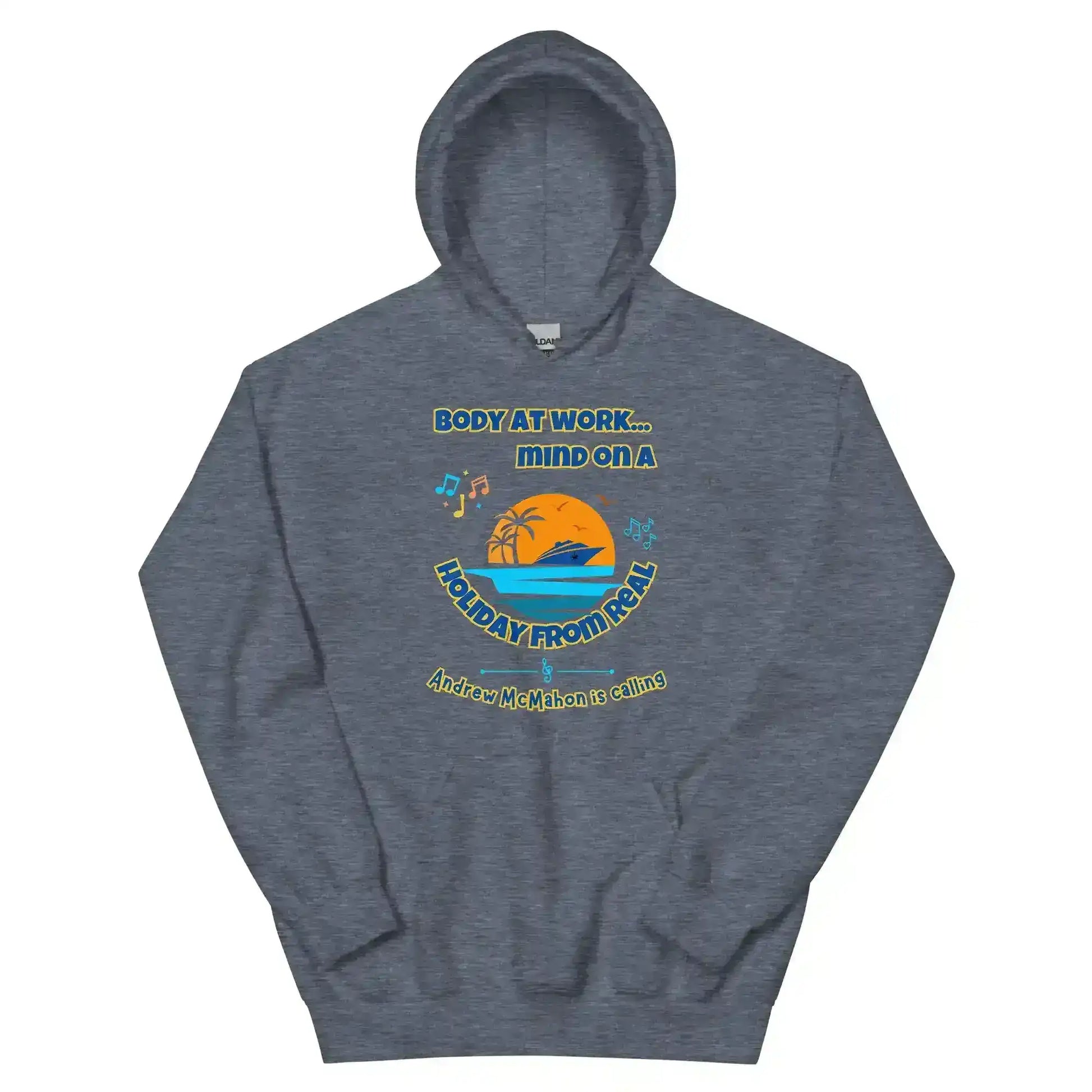 Body At Work Mind On A Holiday From Real Cruise Andrew McMahon Inspired Hoodie - Cady Creations