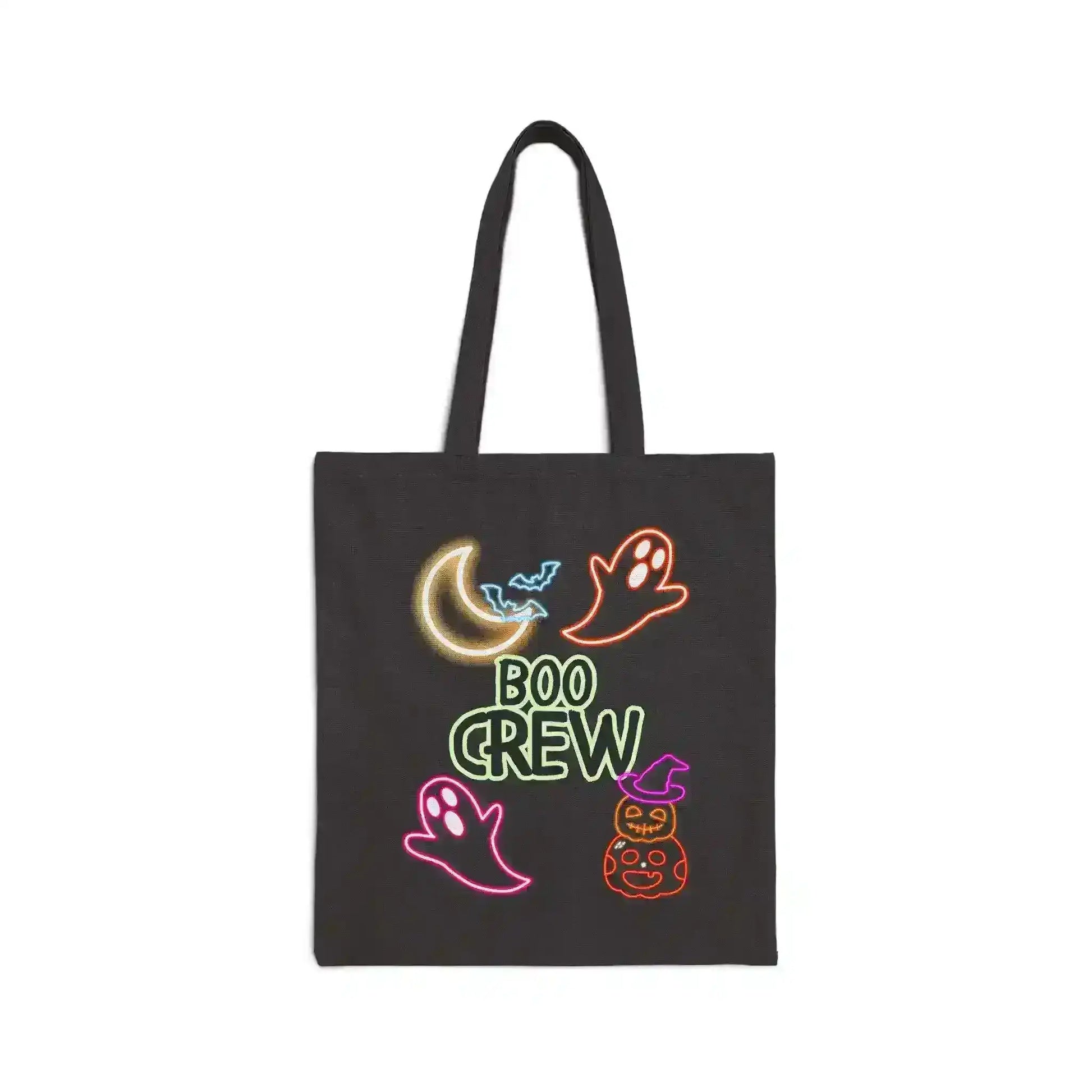 Boo Crew Neon Trick-or-Treat Bag – Cute Halloween Tote - Cady Creations