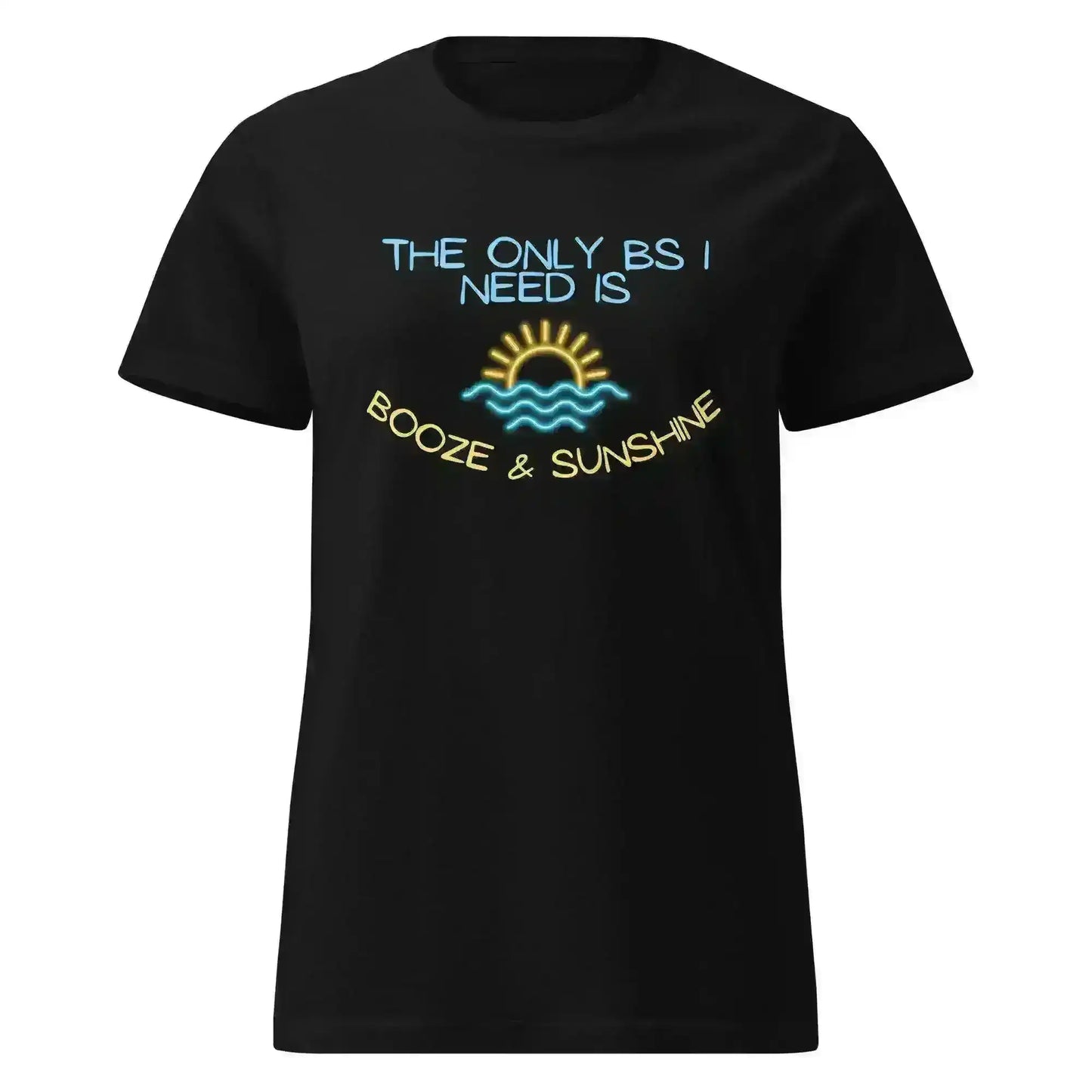 Booze & Sunshine - Fitted Tee - Cady Creations