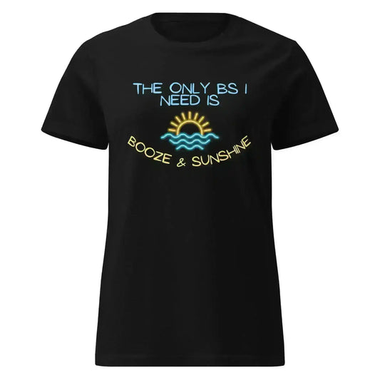 Booze & Sunshine - Fitted Tee - Cady Creations
