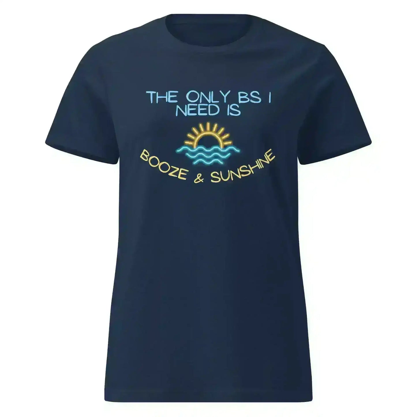 Booze & Sunshine - Fitted Tee - Cady Creations