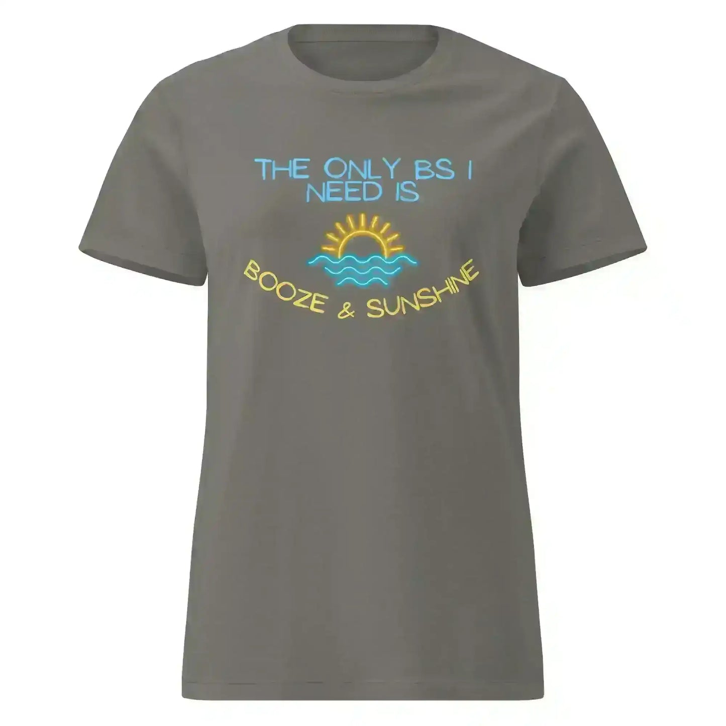 Booze & Sunshine - Fitted Tee - Cady Creations