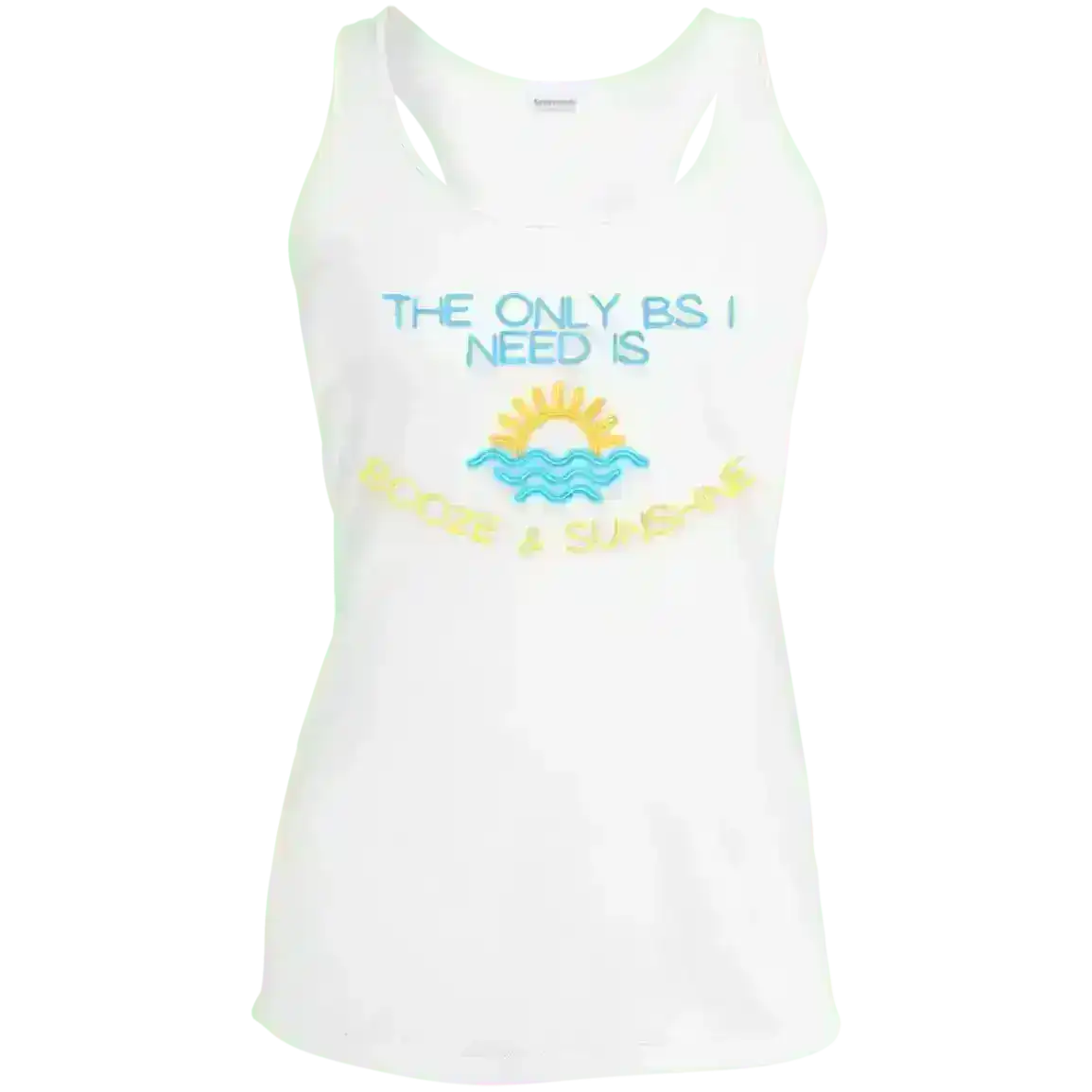Booze & Sunshine - Racerback Tank - Cady Creations