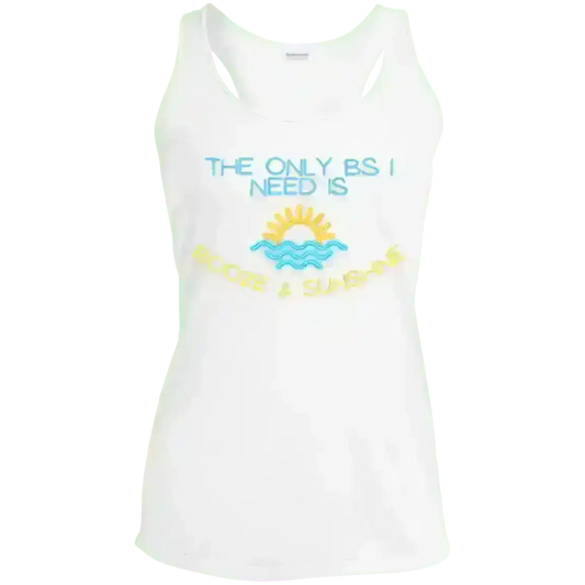 Booze & Sunshine - Racerback Tank - Cady Creations