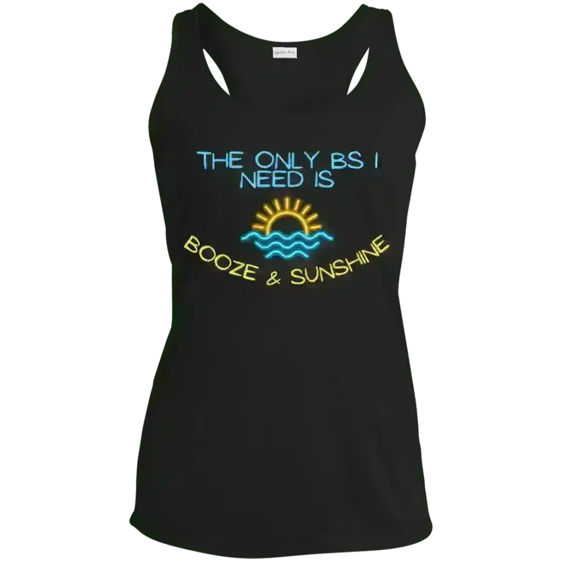 Booze & Sunshine - Racerback Tank - Cady Creations