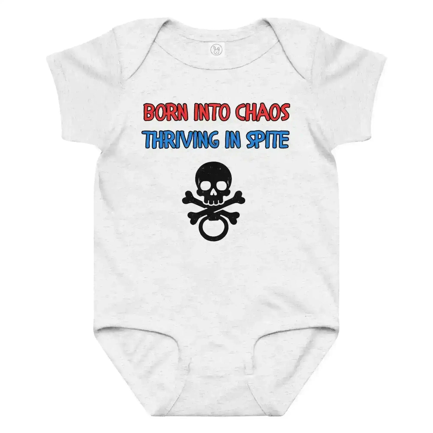Born Into Chaos Thriving In Spite Baby Onesie - Cady Creations