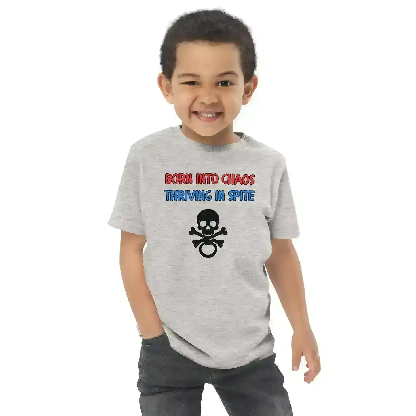Born Into Chaos Thriving In Spite - Toddler Tee - Cady Creations