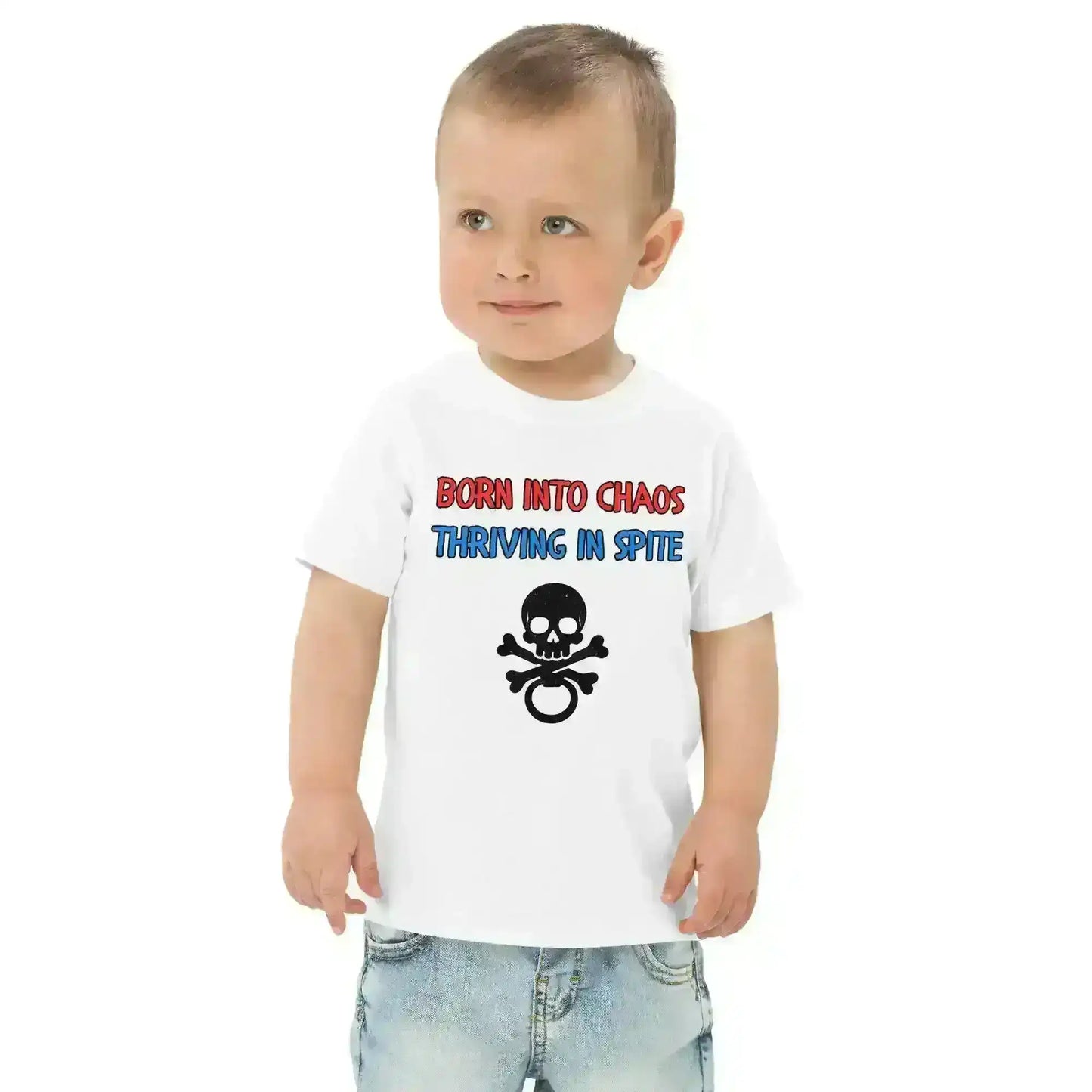 Born Into Chaos Thriving In Spite - Toddler Tee - Cady Creations