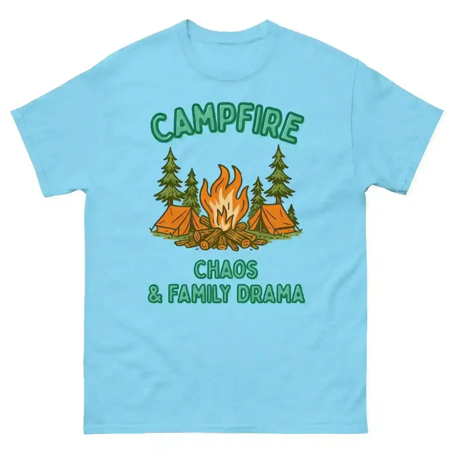 Campfire Chaos & Family Drama - Unisex Tee - Cady Creations