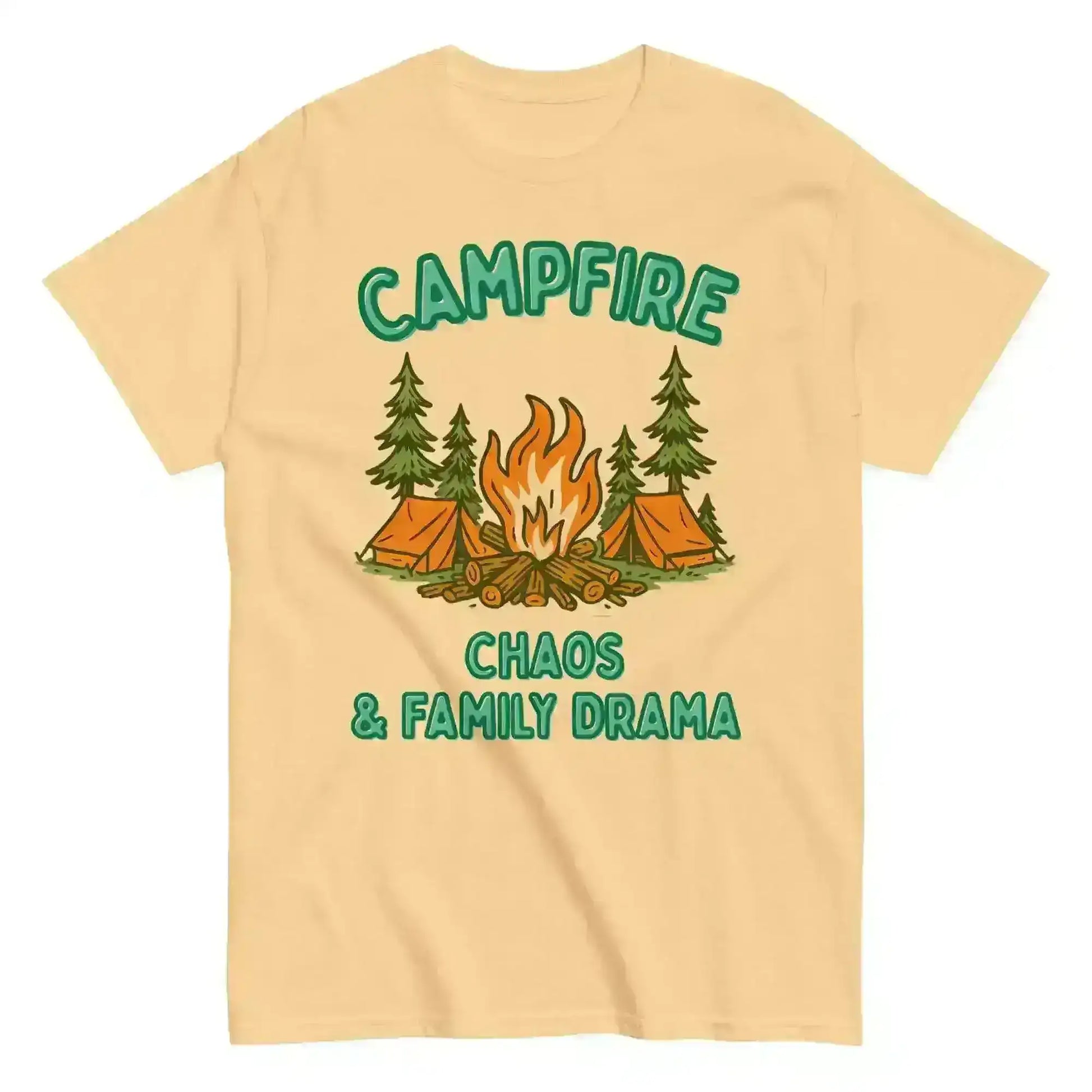 Campfire Chaos & Family Drama - Unisex Tee - Cady Creations