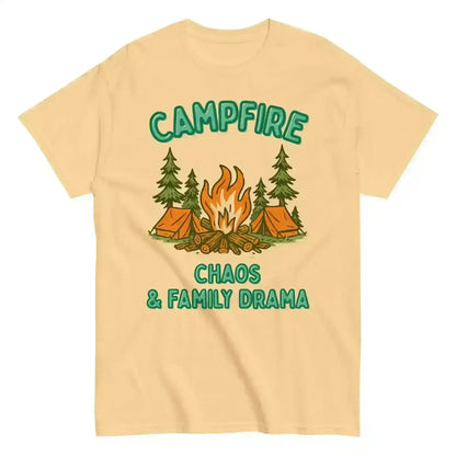 Campfire Chaos & Family Drama - Unisex Tee - Cady Creations