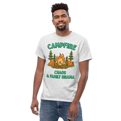 Campfire Chaos & Family Drama - Unisex Tee - Cady Creations