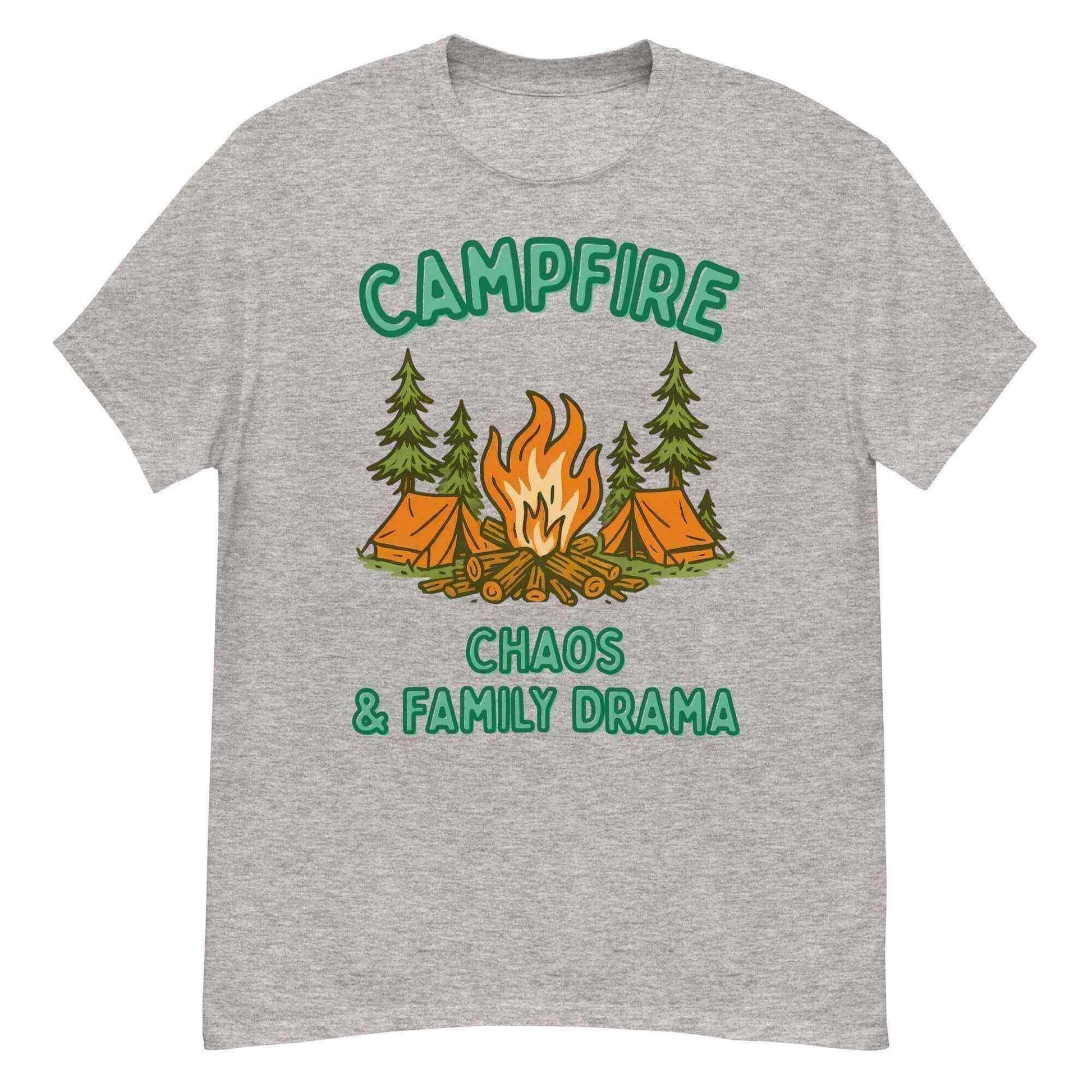 Campfire Chaos & Family Drama - Unisex Tee - Cady Creations