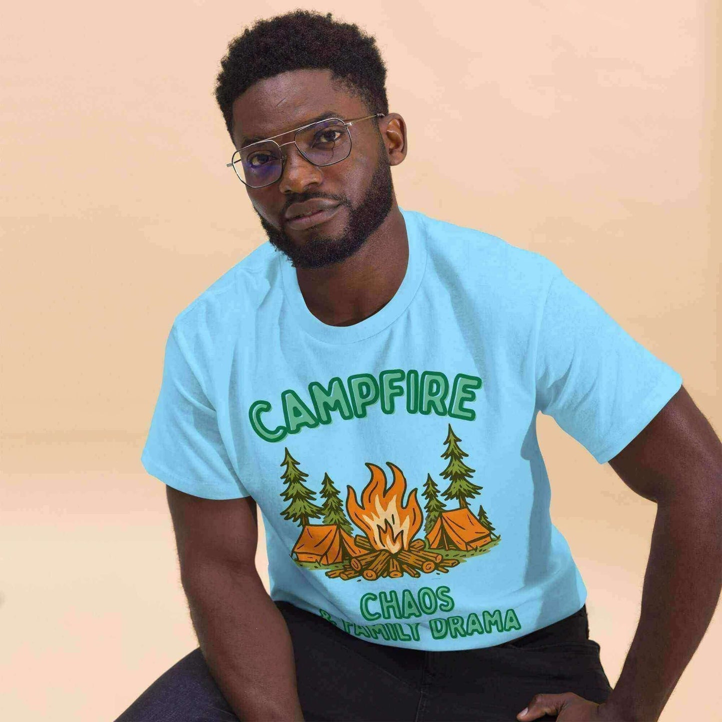 Campfire Chaos & Family Drama - Unisex Tee - Cady Creations