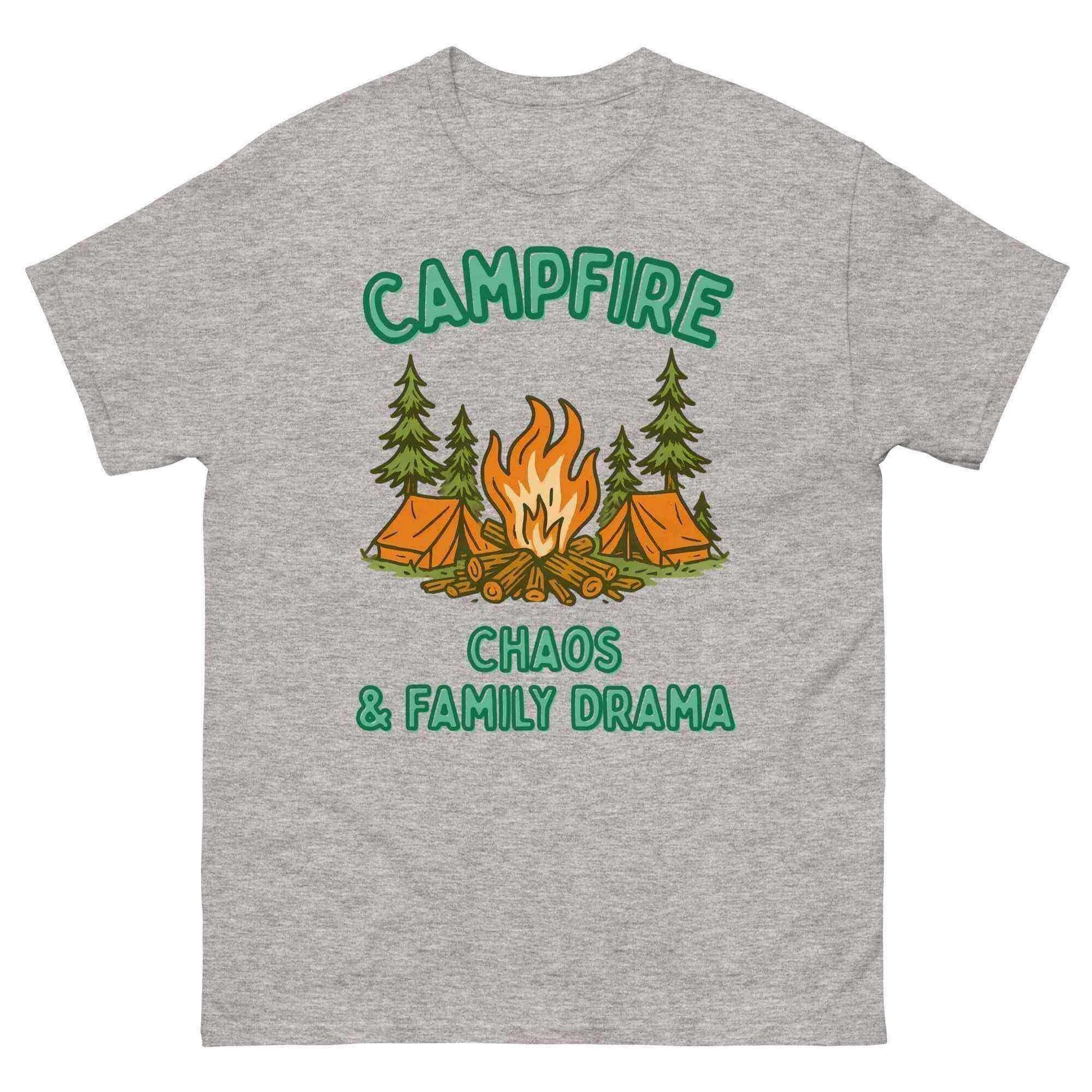 Campfire Chaos & Family Drama - Unisex Tee - Cady Creations