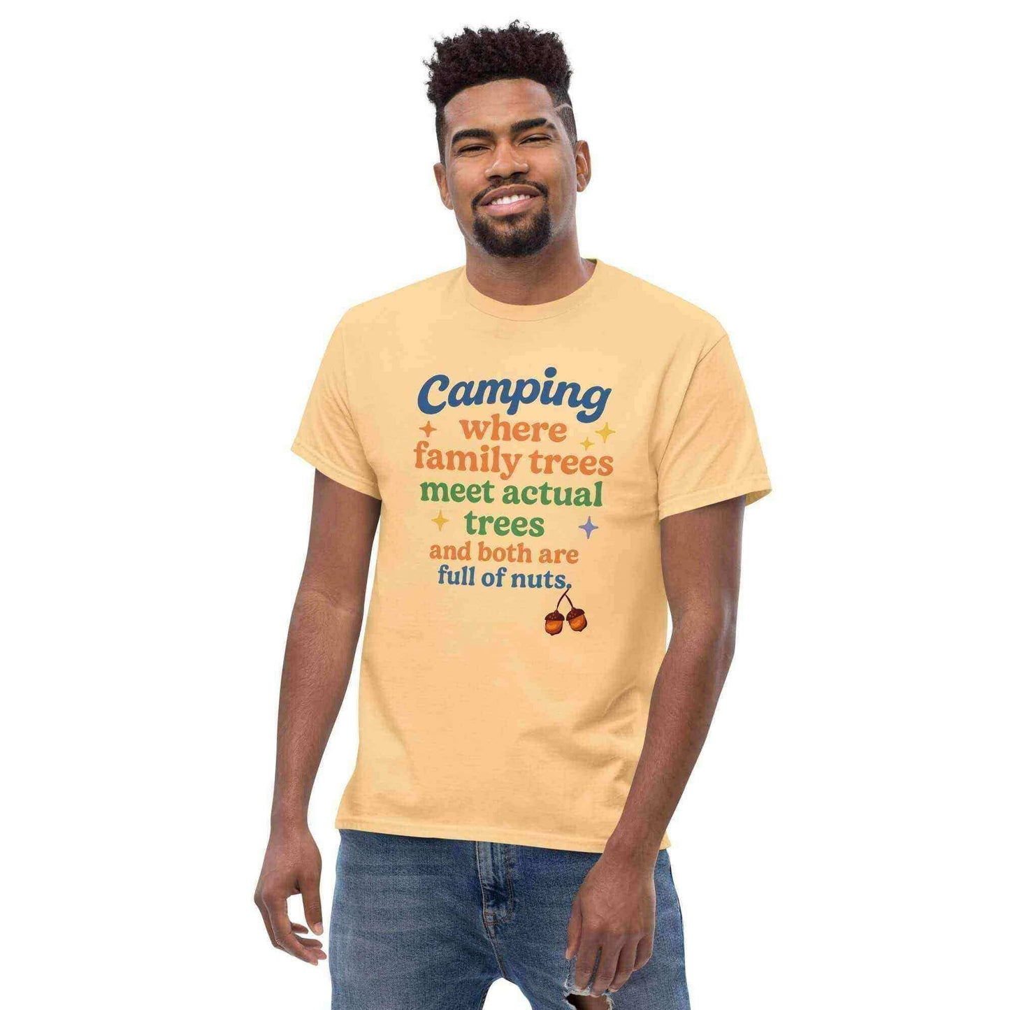 Camping Where Family Trees Meet Actual Trees Both Full Of Nuts Unisex Tee - Cady Creations