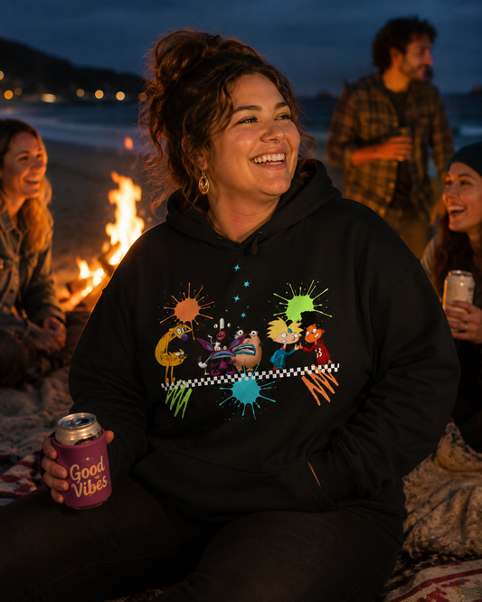 90s Nostalgia Cartoon - Pullover Hoodie