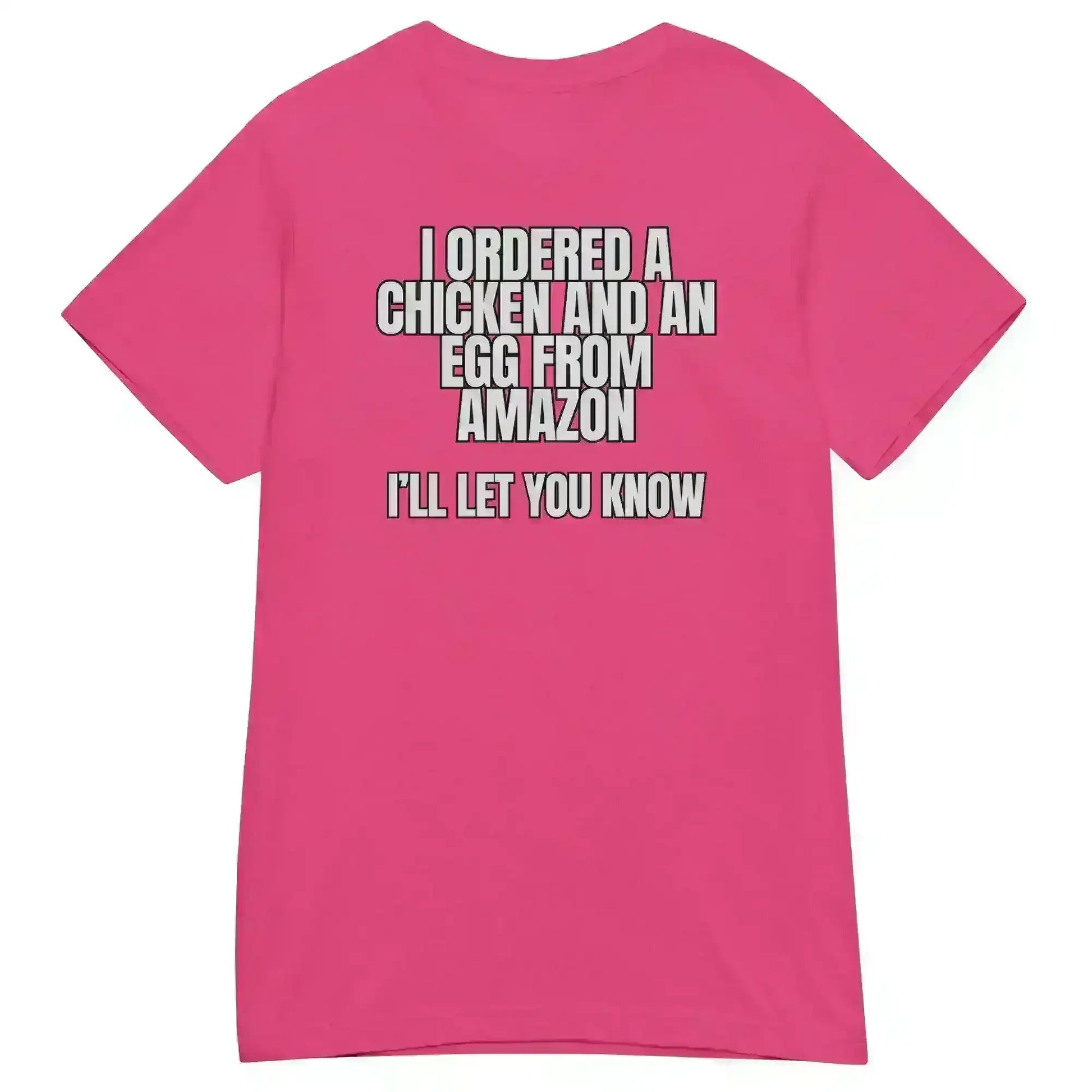 Chicken or Egg Amazon Dad Joke - Fitted Tee - Cady Creations