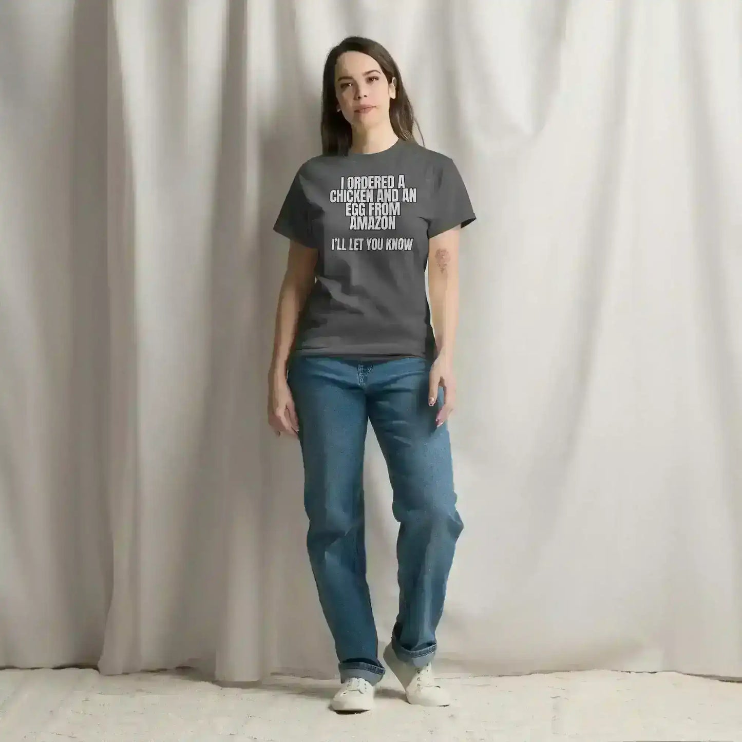 Chicken or Egg Amazon Dad Joke - Unisex Tee - Cady Creations