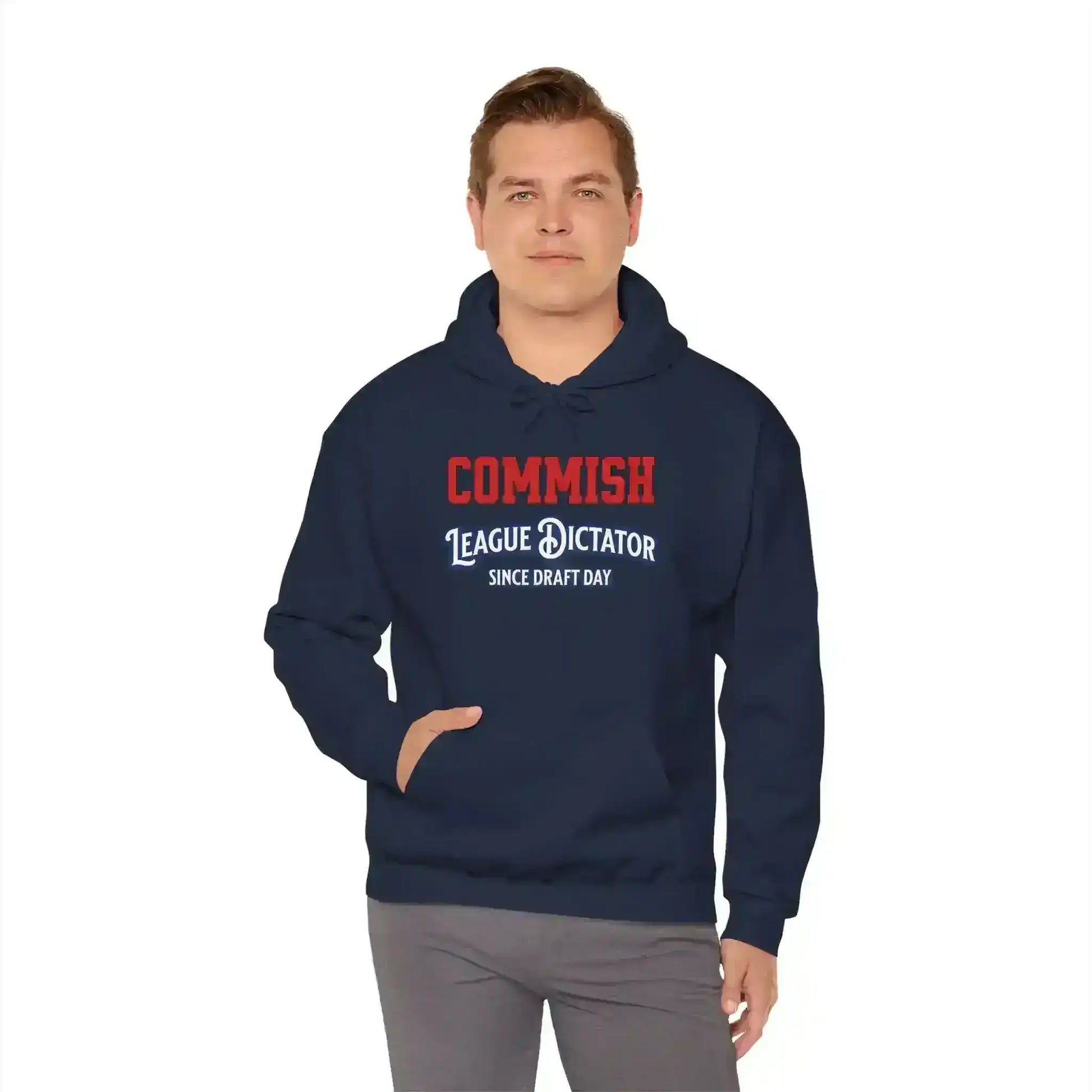 Commish League Dictator Since Draft Day Pullover Hoodie - Fantasy Football Humor - Cady Creations