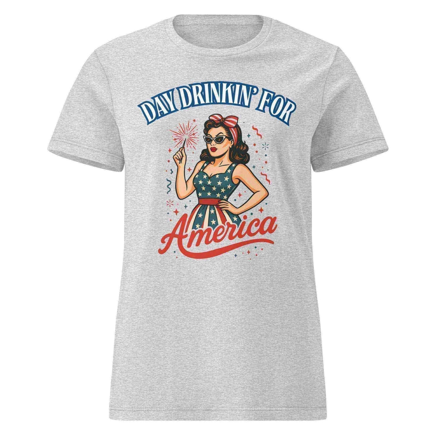 Day Drinkin' For America - Fitted Tee - Cady Creations