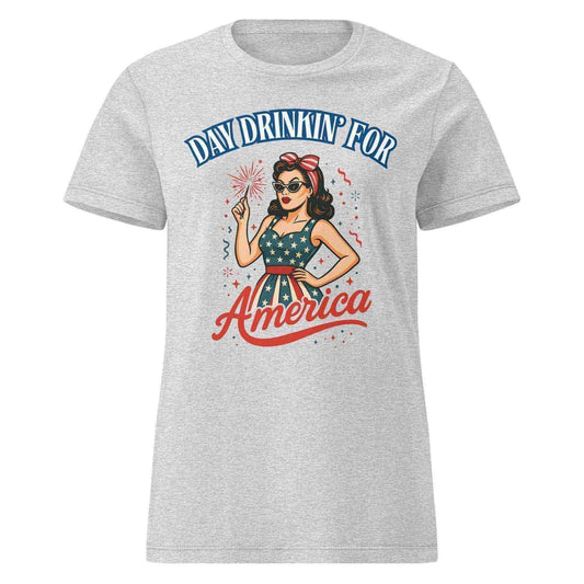 Day Drinkin' For America - Fitted Tee - Cady Creations