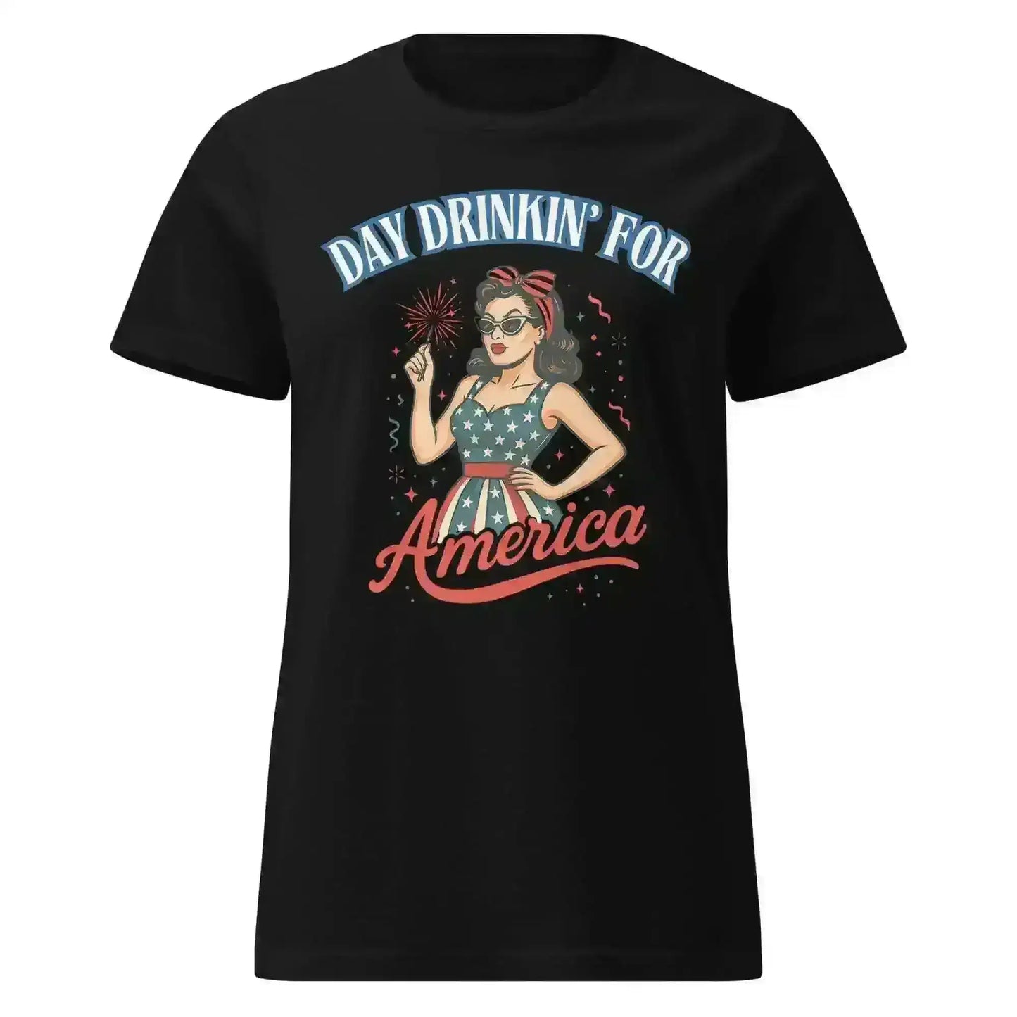 Day Drinkin' For America - Fitted Tee - Cady Creations