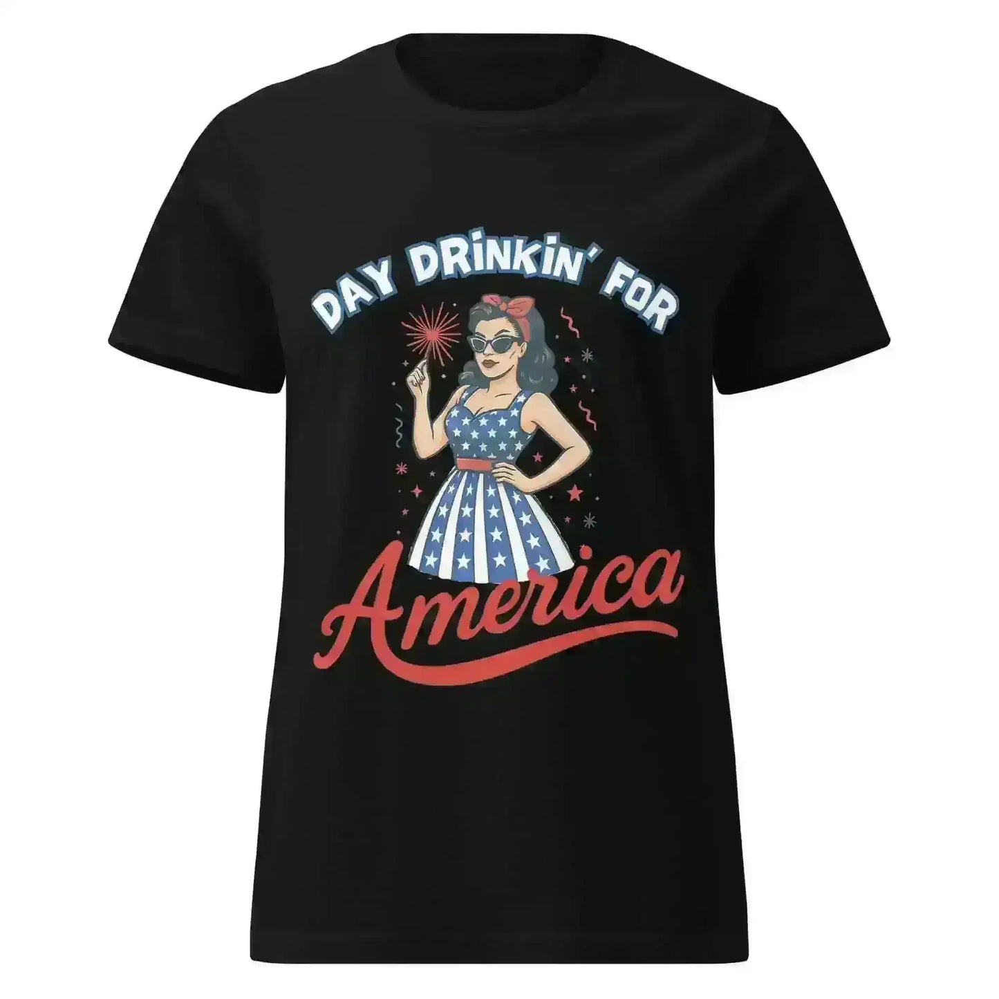Day Drinkin' For America - Fitted Tee - Cady Creations