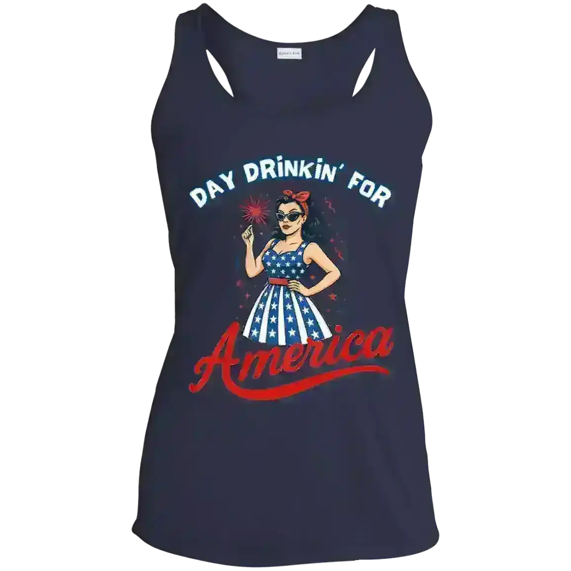 Day Drinkin' For America - Racerback Tank - Cady Creations