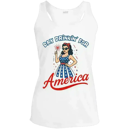 Day Drinkin' For America - Racerback Tank - Cady Creations