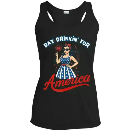Day Drinkin' For America - Racerback Tank - Cady Creations