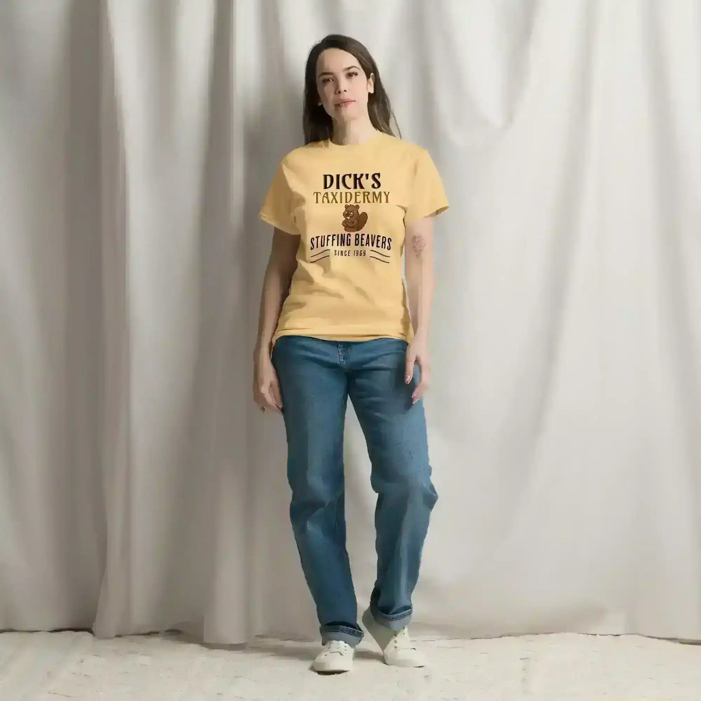 Dick's Taxidermy Stuffing Beavers Since 1969 Unisex Tee - Wit & Whimsy Humor - Cady Creations