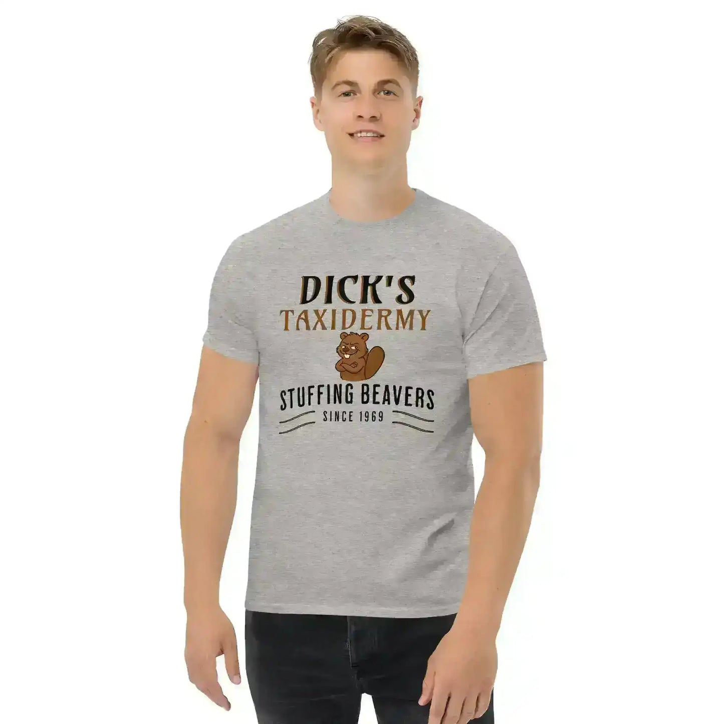 Dick's Taxidermy Stuffing Beavers Since 1969 Unisex Tee - Wit & Whimsy Humor - Cady Creations