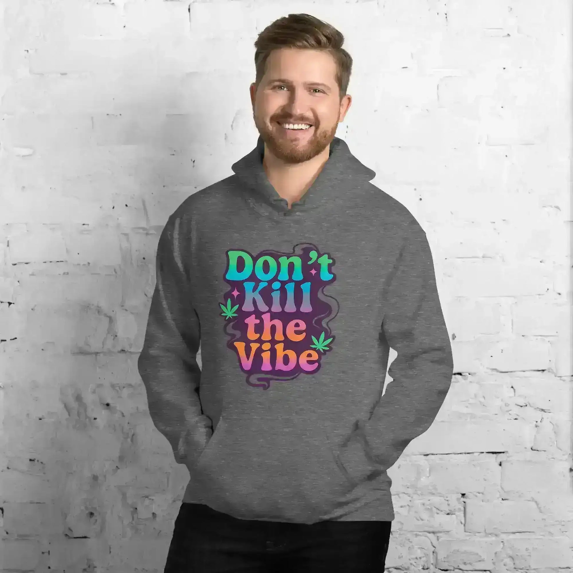 Don't Kill The Vibe Pullover Hoodie - Wit & Whimsy Collection - Cady Creations