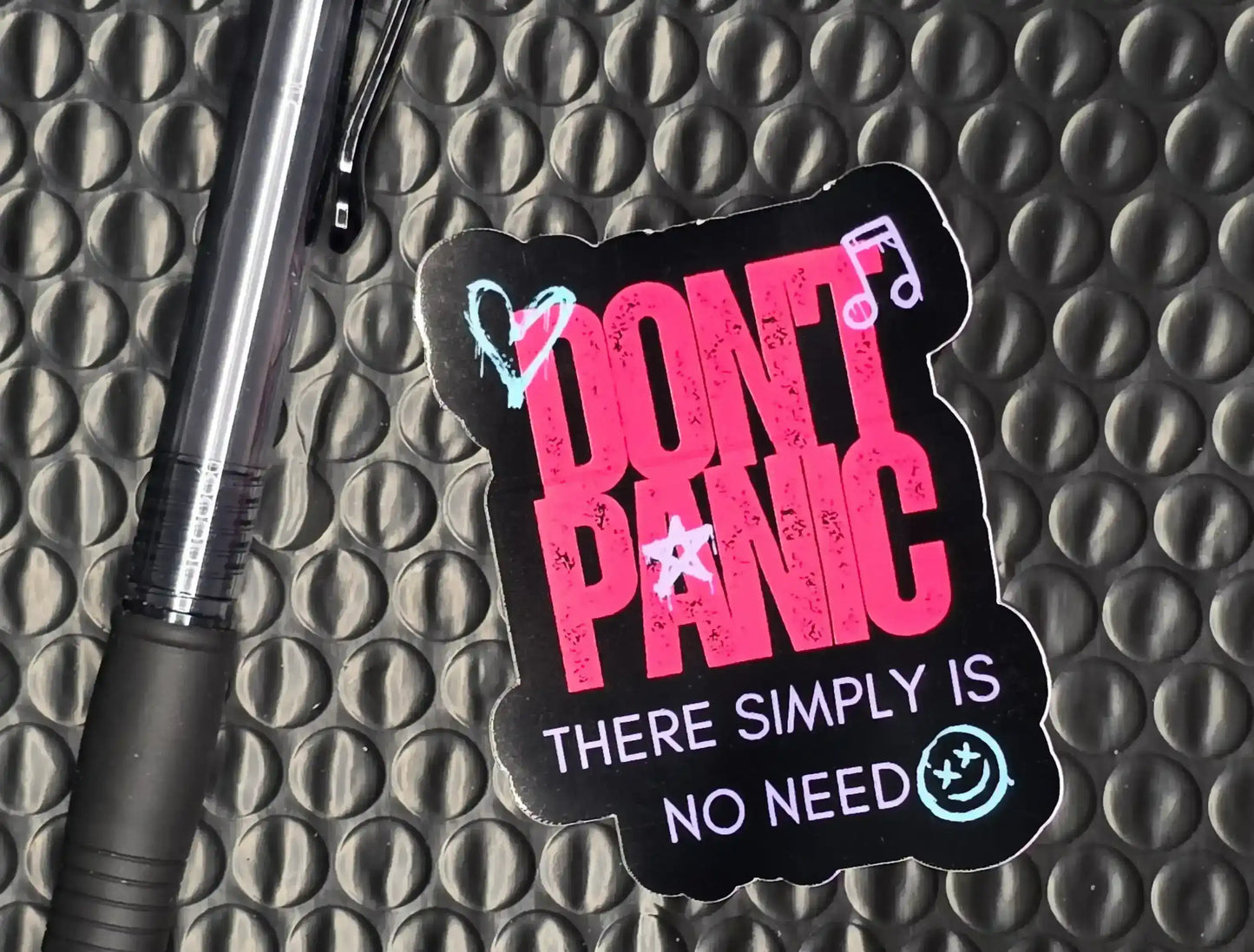 Don’t Panic There Simply Is No Need | Jack’s Mannequin Lyrics Vinyl Sticker - Cady Creations
