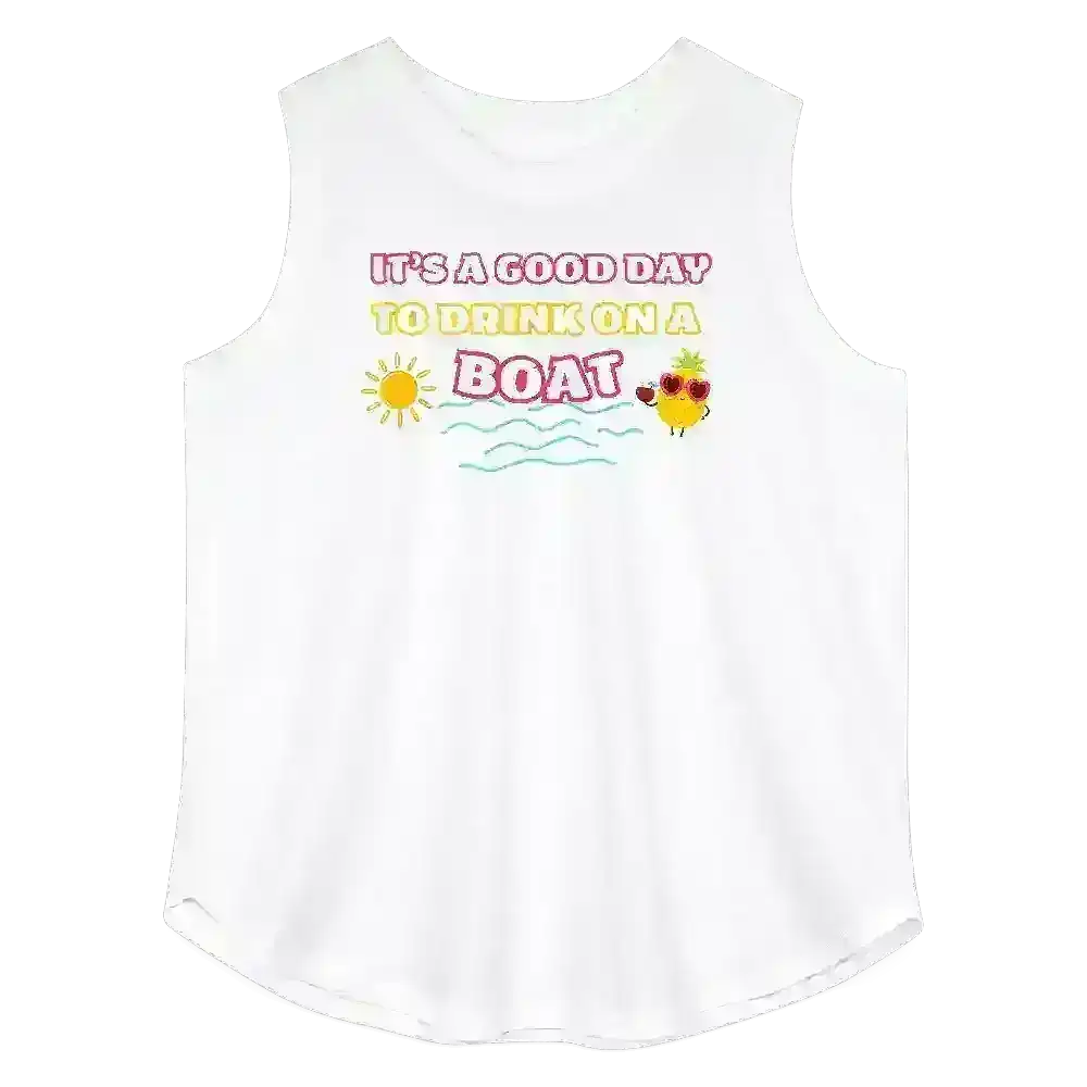 Drink On A Boat - Curvy Tank - Cady Creations