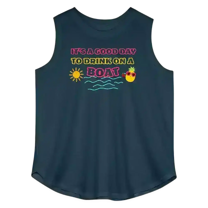 Drink On A Boat - Curvy Tank - Cady Creations