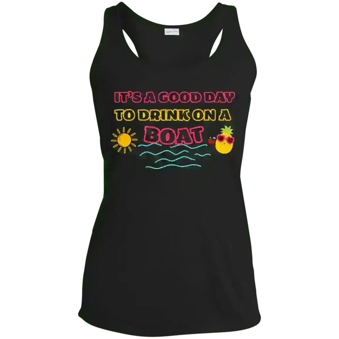 Drink On A Boat - Racerback Tank - Cady Creations