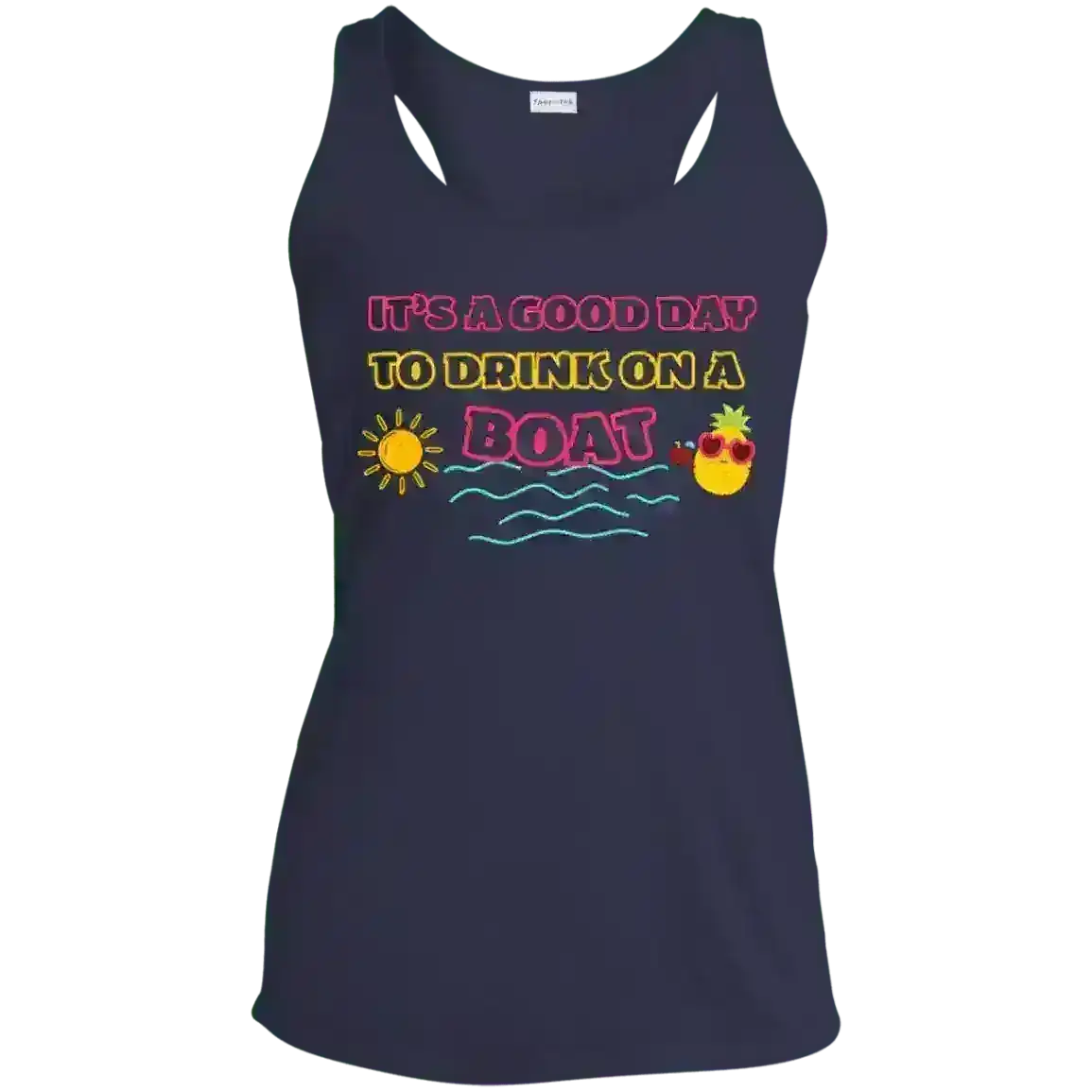 Drink On A Boat - Racerback Tank - Cady Creations