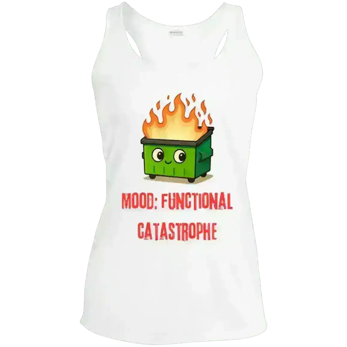 Dumpster Fire - Racerback Tank - Cady Creations