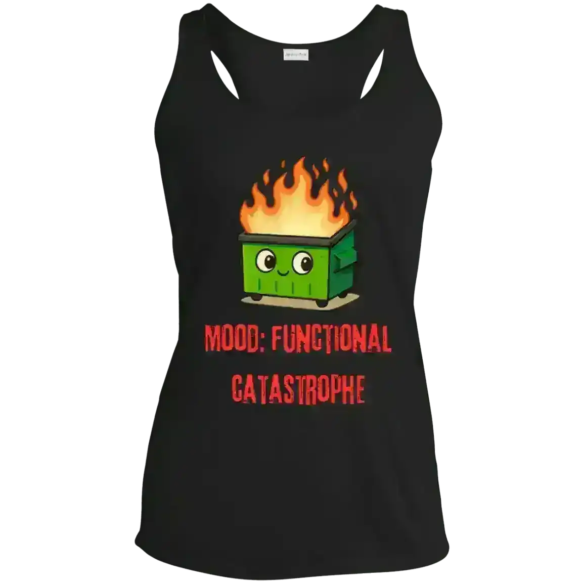 Dumpster Fire - Racerback Tank - Cady Creations