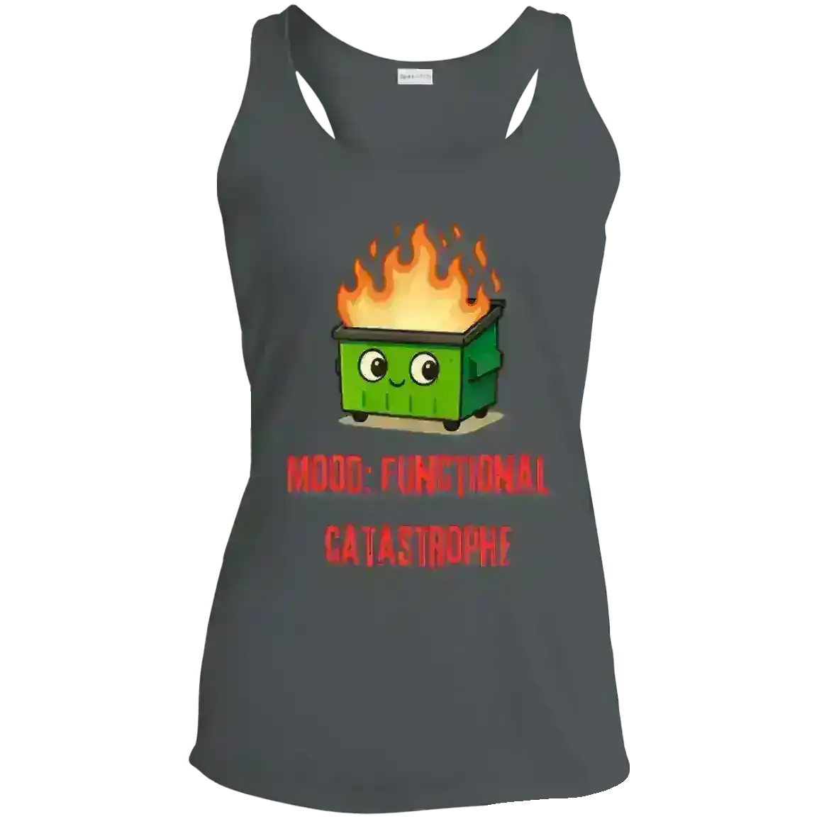 Dumpster Fire - Racerback Tank - Cady Creations