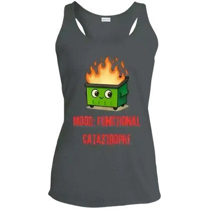 Dumpster Fire - Racerback Tank - Cady Creations