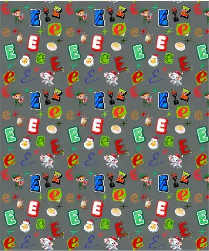 "E" Christmas Wrapping Paper – Alphabet Gift Swap Collection