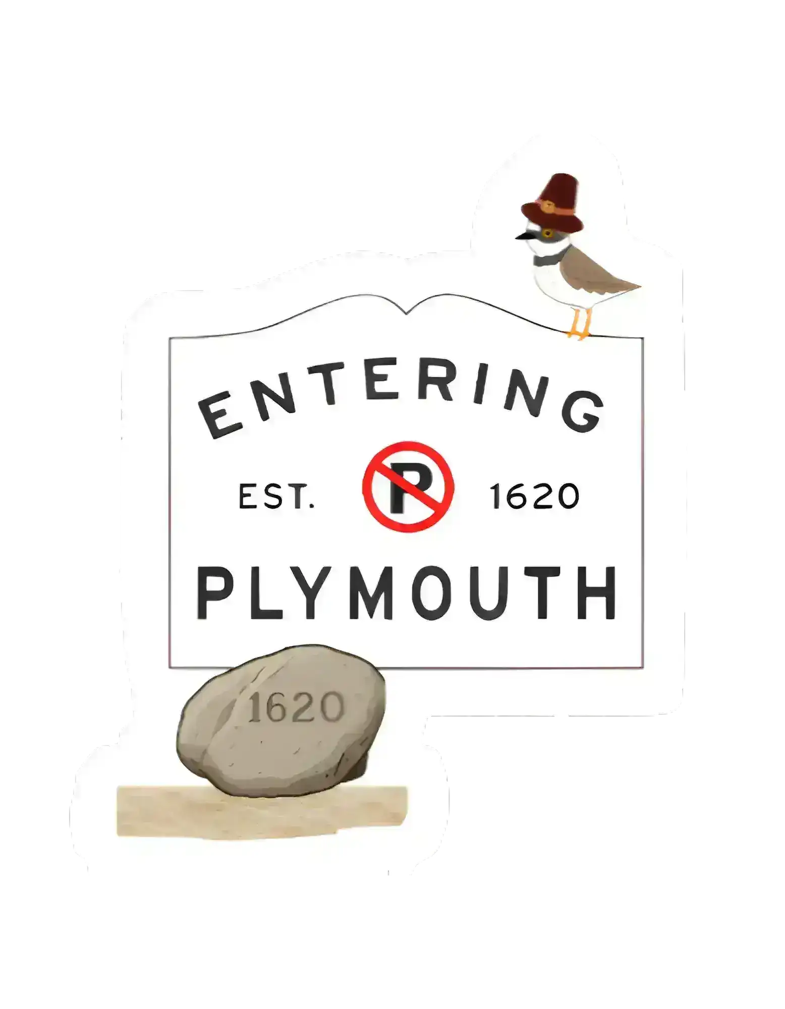  Entering Plymouth - Premium Vinyl Sticker - Cady Creations