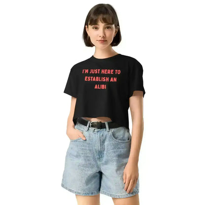 Establishing An Alibi - Crop Top - Cady Creations