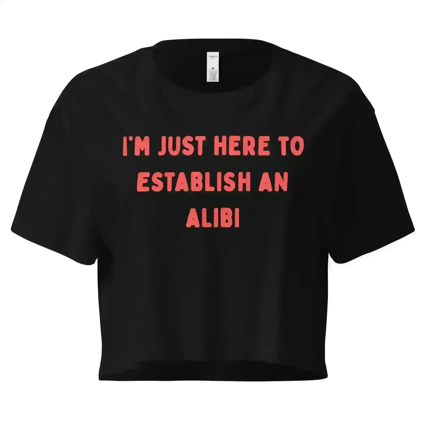Establishing An Alibi - Crop Top - Cady Creations