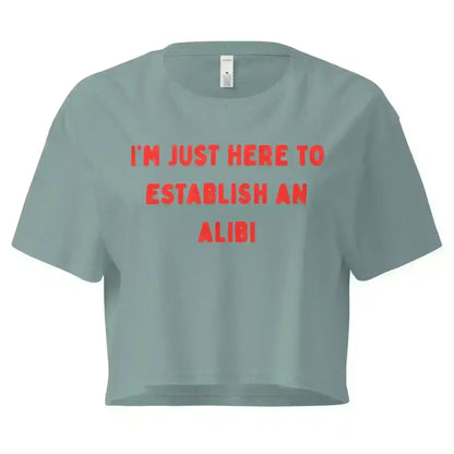 Establishing An Alibi - Crop Top - Cady Creations